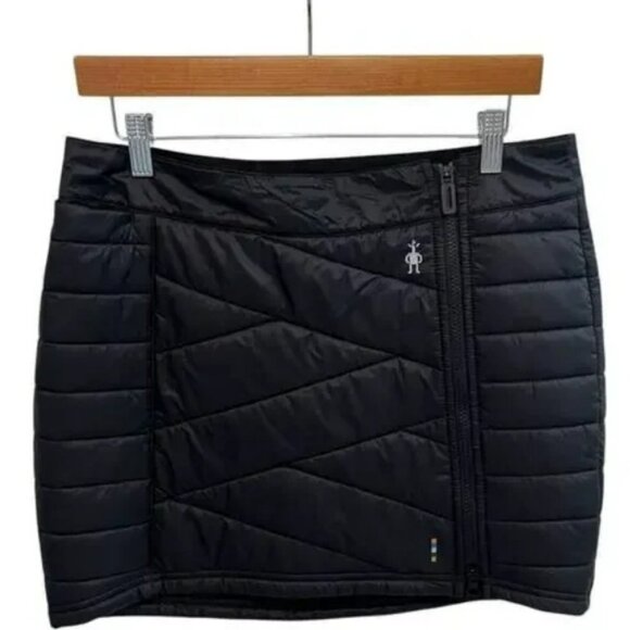 Smartwool Smartloft120 Zip Black Quilted Puffer Skirt NWT - Picture 1 of 9